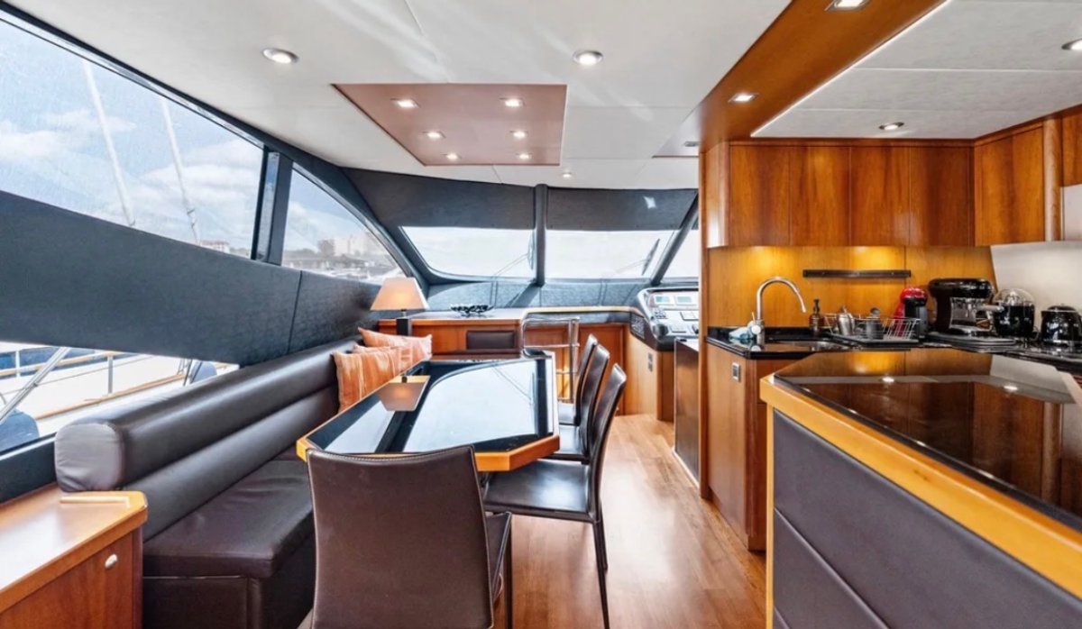 Sunseeker galley and dinette